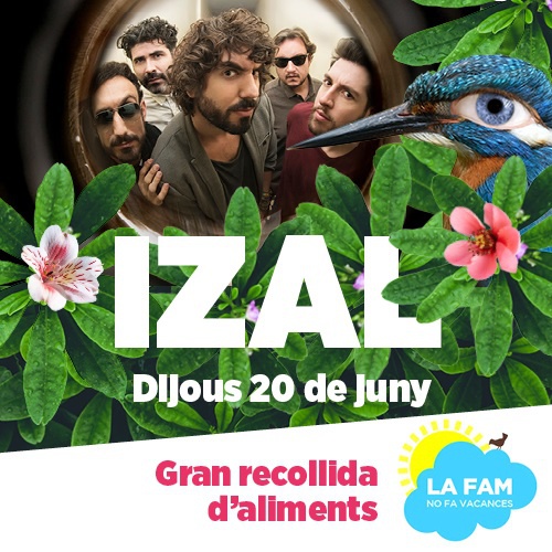 Recogida solidaria de alimentos en el concierto de Izal el próximo 20 de junio